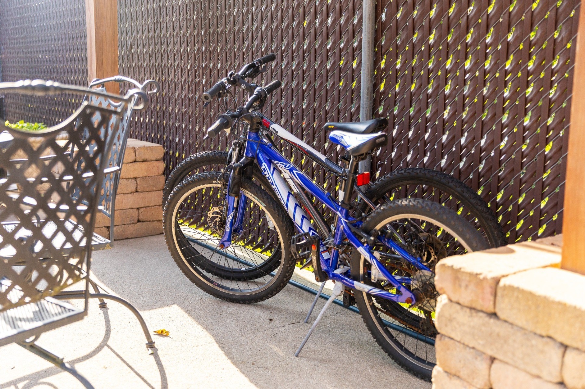 Bikes available for guests on the property